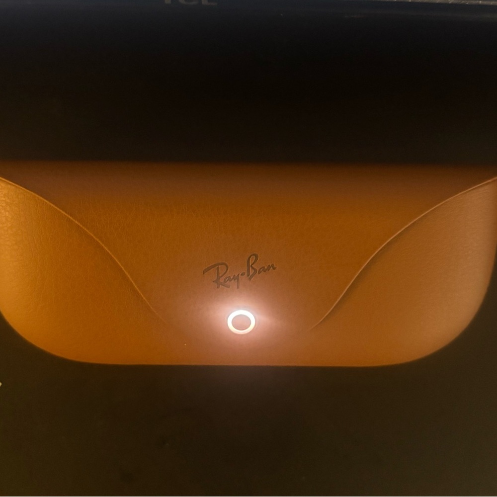 Ray-Ban Tan Leather Case
